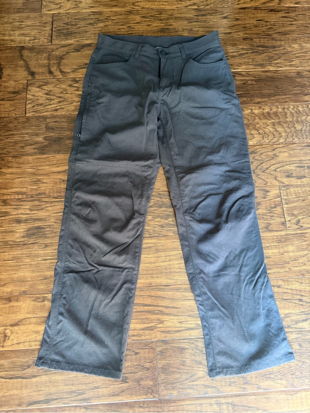 Men's Grey Straight-Leg Pants